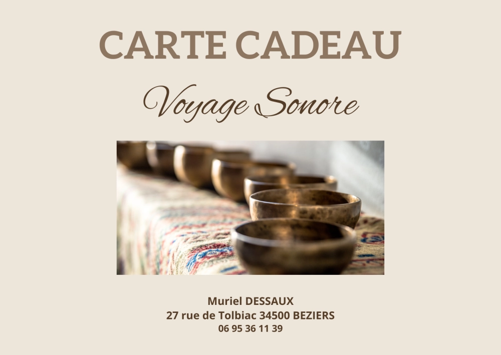 Carte cadeau Voyage Sonore