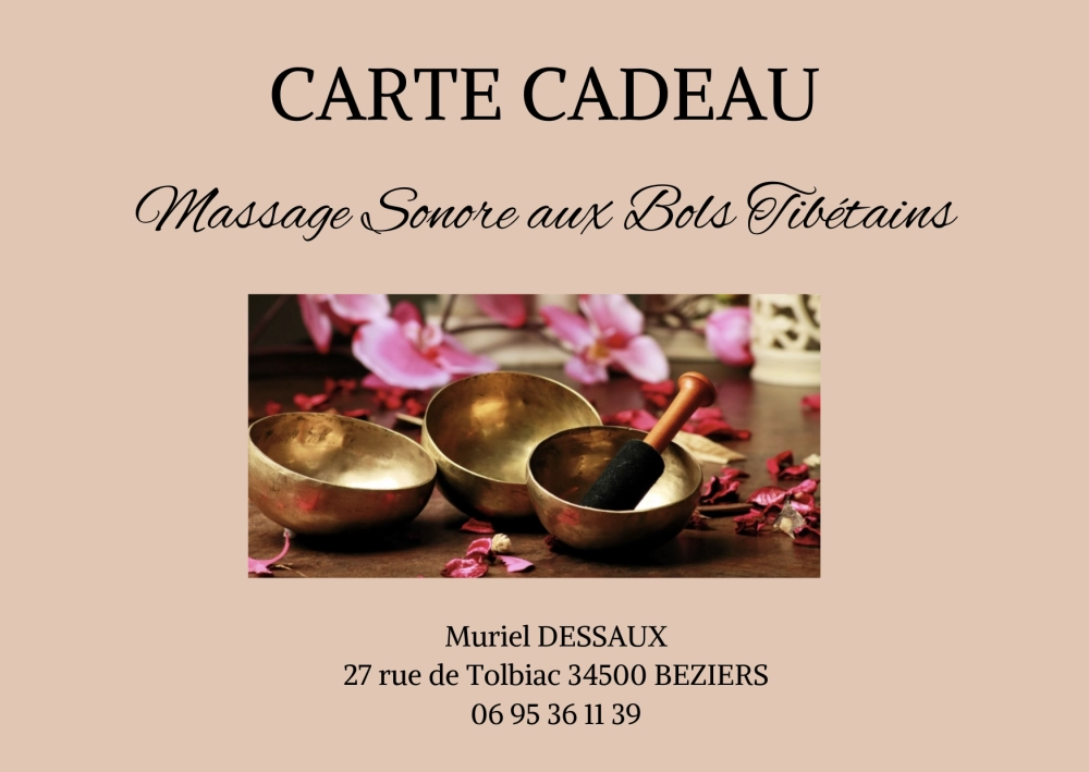 Carte cadeau Massage Sonore