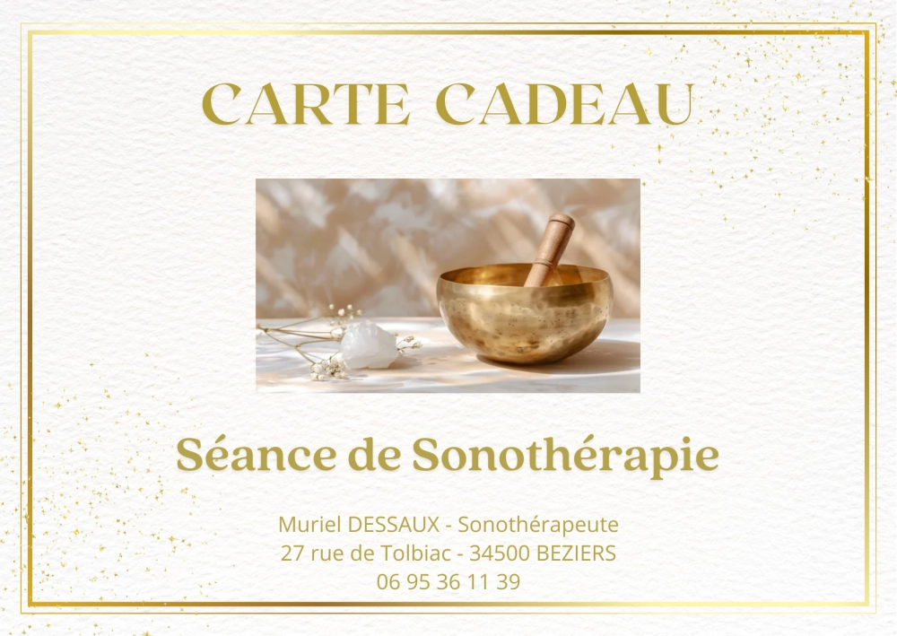 Carte Cadeau Séance Sonothérapie