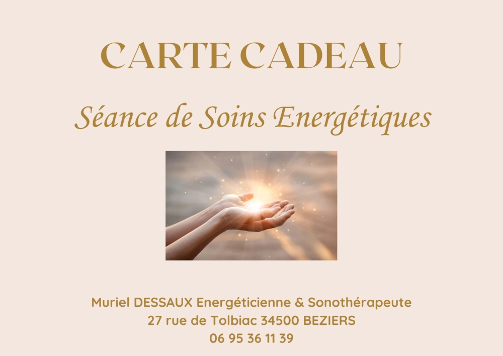 Carte Cadeau Soins Energétiques